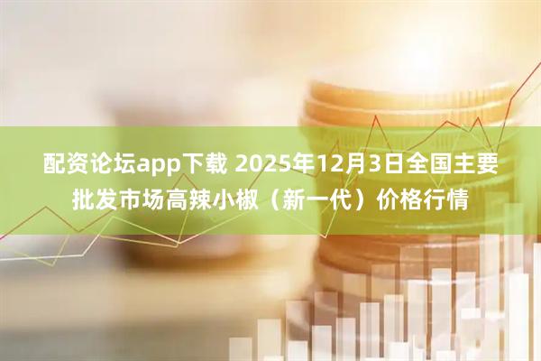 配资论坛app下载 2025年12月3日全国主要批发市场高辣小椒（新一代）价格行情